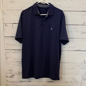 Men's Navy Striped Polo Shirt